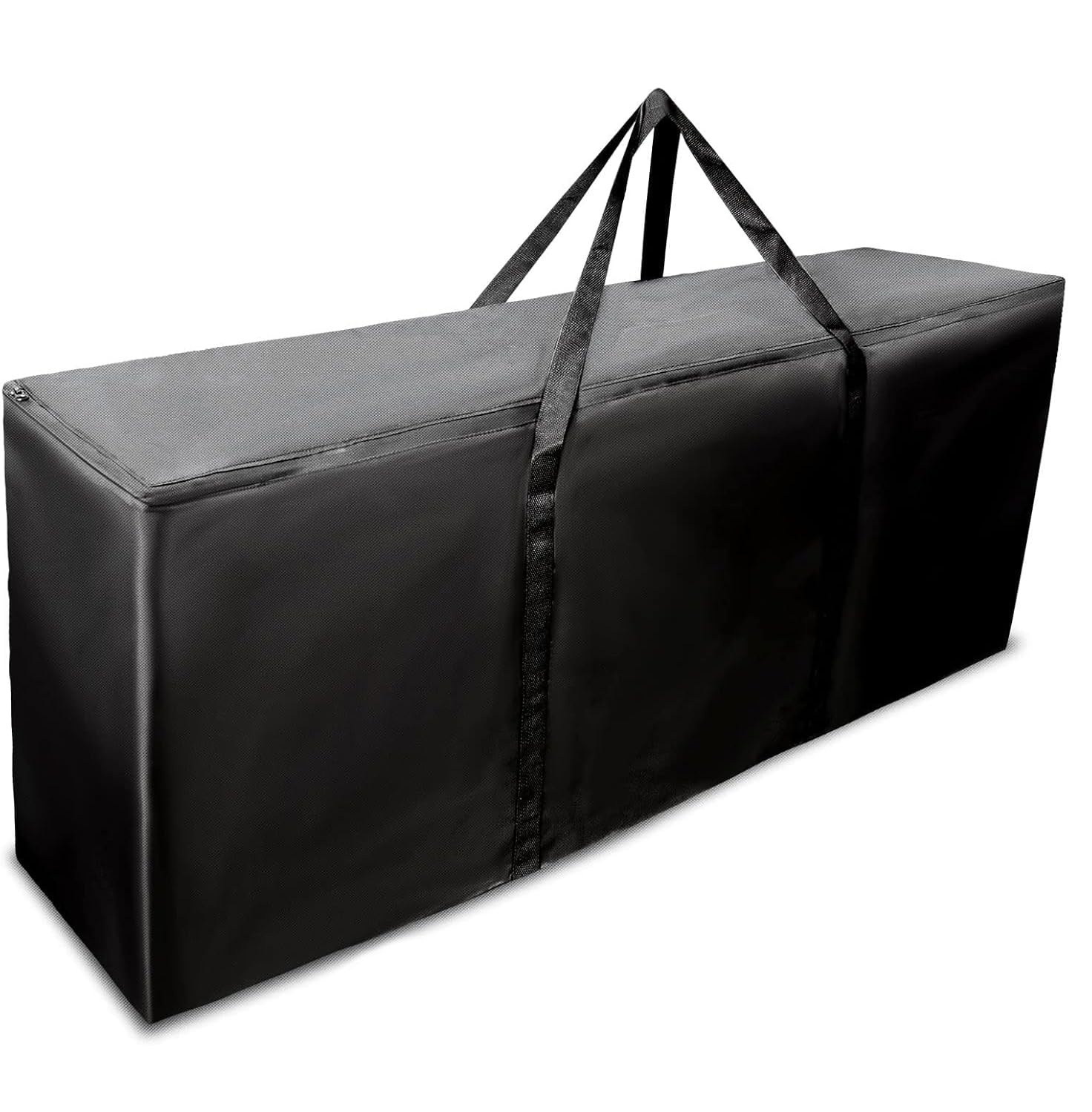 RICHIE Garden Storage Bag Furniture Seat Outdoor Cushions Covers Storage Bag with Zipper and Handles, Heavy Duty Rip Proof 420D Oxford Fabric Waterproof Bag for Cushions, Anti-UV, Black 200x60x75cm — image 1