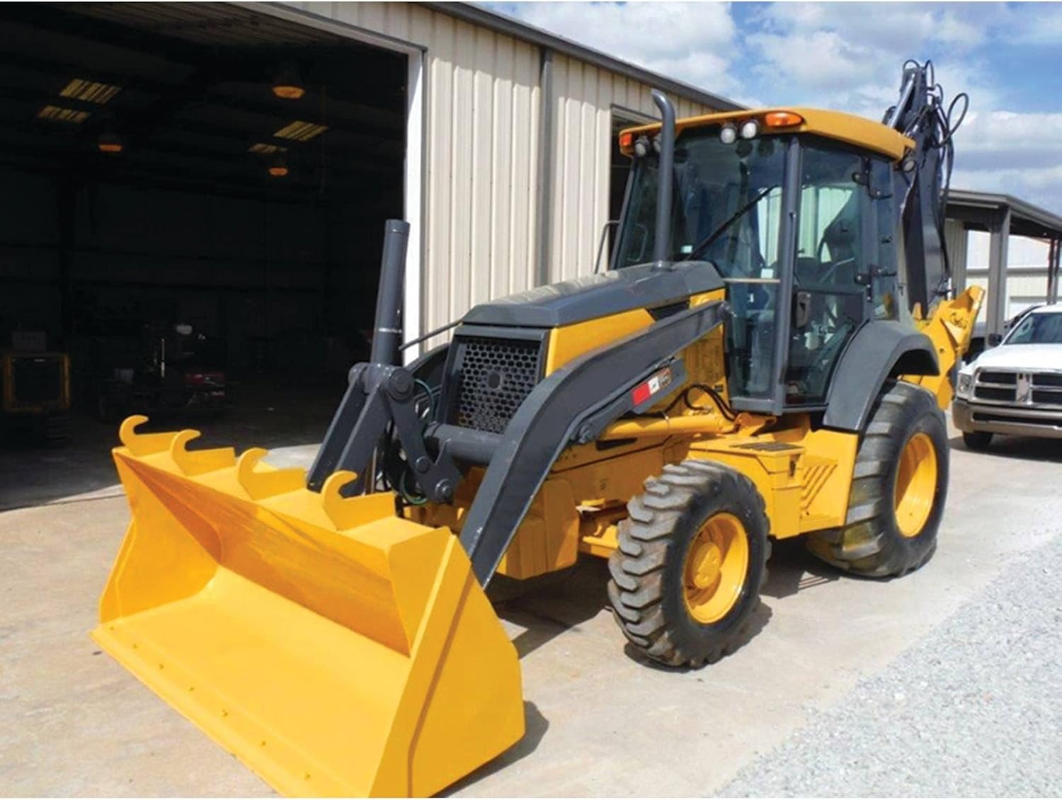 TIGERLIGHTS TL8020 12V LED Amber Cab Light Compatible With/Replacement For John Deere 310G, 310J, 310K, 310SJ, 310SK, 310SL, 315SG, 410J, 410K, 410L, 710G, 710J AT151873 Flood Offroad Light