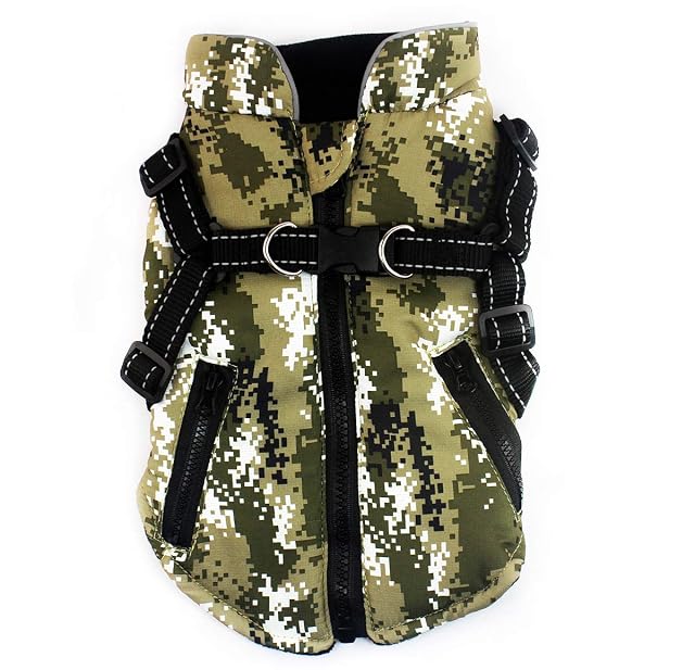 Foto 5 de 7 de BABYDOG Abrigo Chaqueta para Perro Grande, Caliente para Mascotas, Prenda de Vestir Invierno