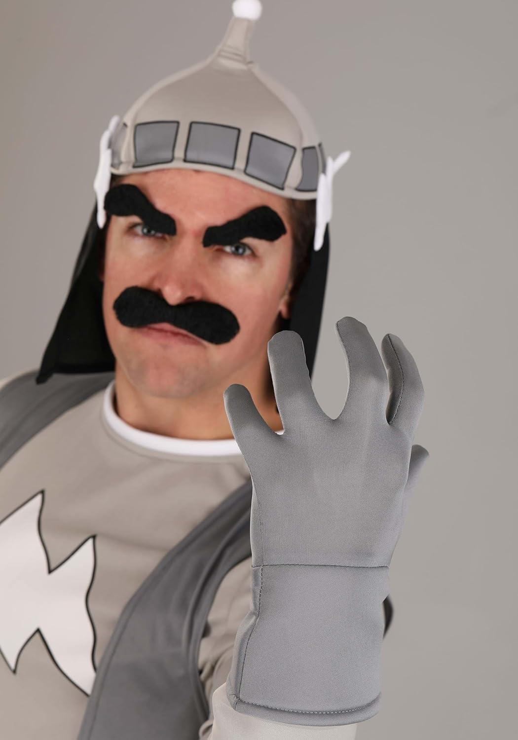 Adult Murky Costume | Rainbow Brite Villain Murkwell Dismal Men's Complete Grey Retro Cartoon Character Outfit - Image 8