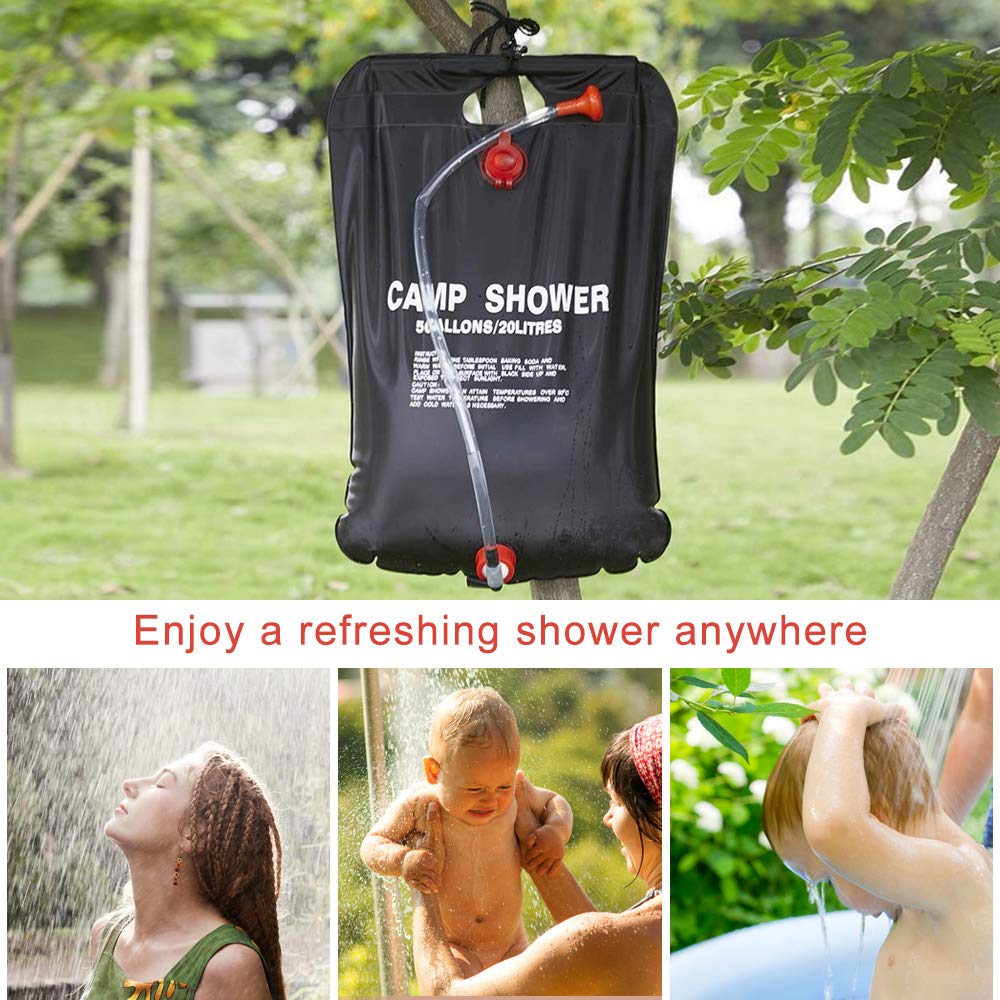 20 Liter Campingdouche met voetpomp, zonnedouche met 20 Liter Campingdouche met voetpomp, zonnedouche met