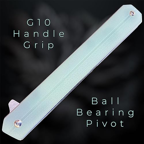 Miniatura 10 de TACTICAL GEARZ Cuchillo de bolsillo G10! Mango TG Oris, G10! Hoja de acero D2 afilada de afeitar! Incluye funda