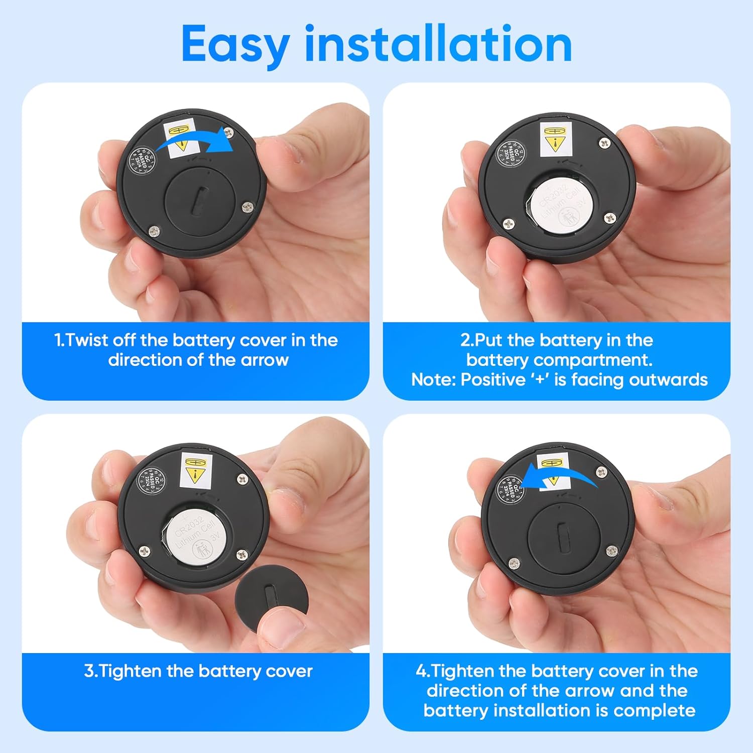 Package contents of the MYPIN Fingerprint Remote Control Cabinet Lock