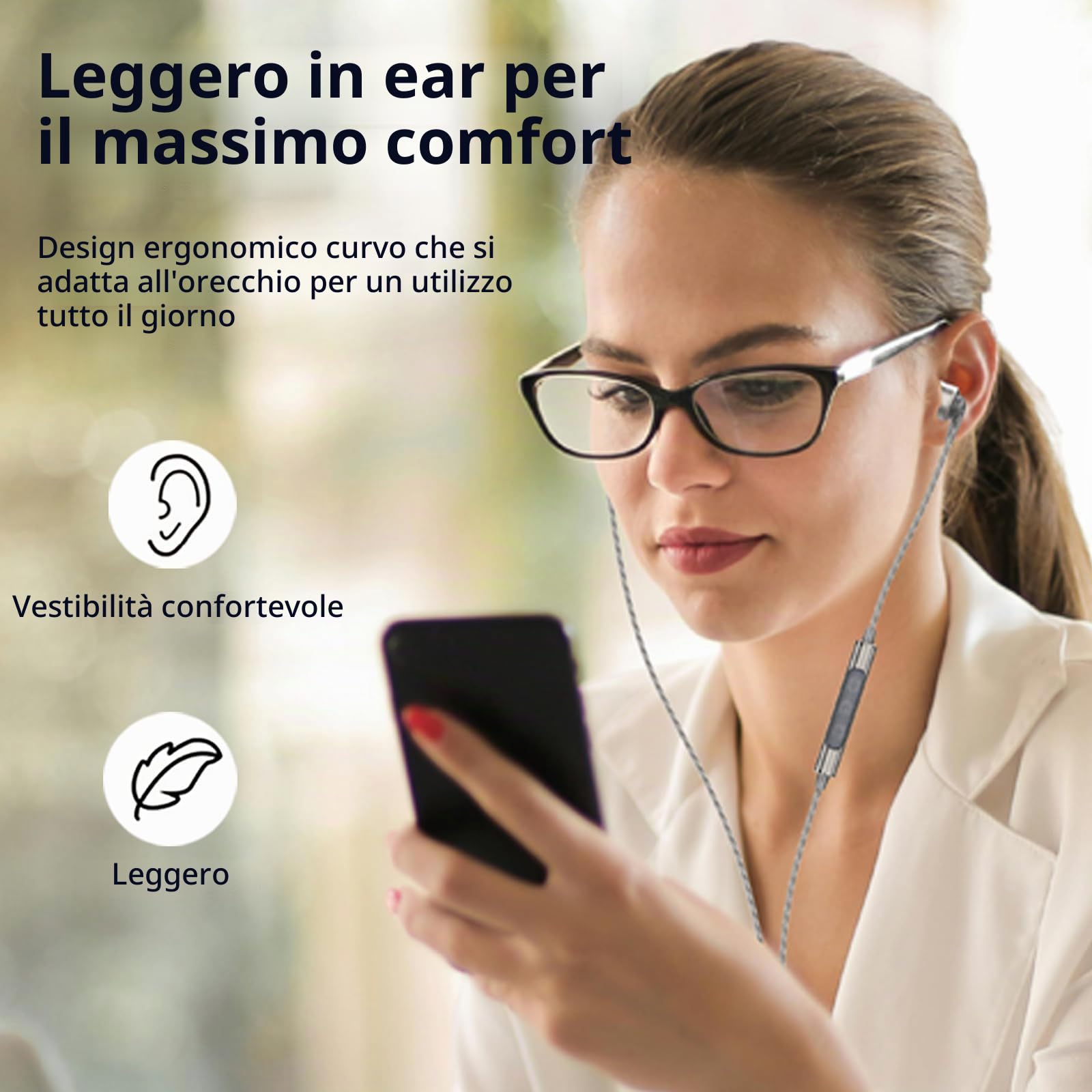 SoundMAGIC E80D Auricolari Cablati USB-C, Micro, DAC HiRes, HiFi, Arg Scuro | Chiamate cristalline, chip Hi-Res, bassi profondi, isolamento acustico, vestibilità ergonomica, compatibilità universale