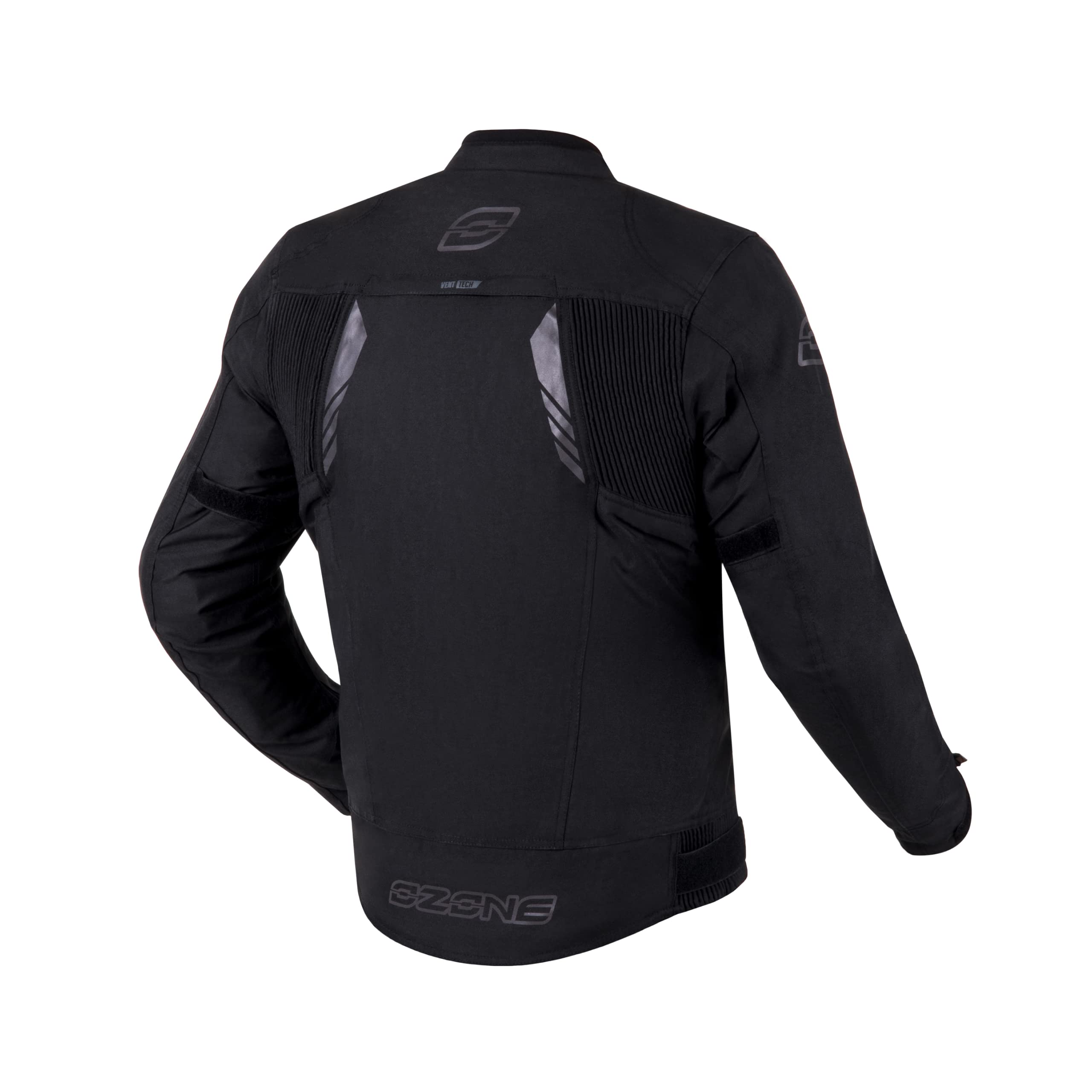 OZONE MOTO Delta IV Chaqueta de Moto Hombre | Membrana Impermeable | Protectores de Codos y Hombros | 3 Canales de Ventilación | Elementos reflectantes | 4 Bolsillos | Tallas hasta 13XL