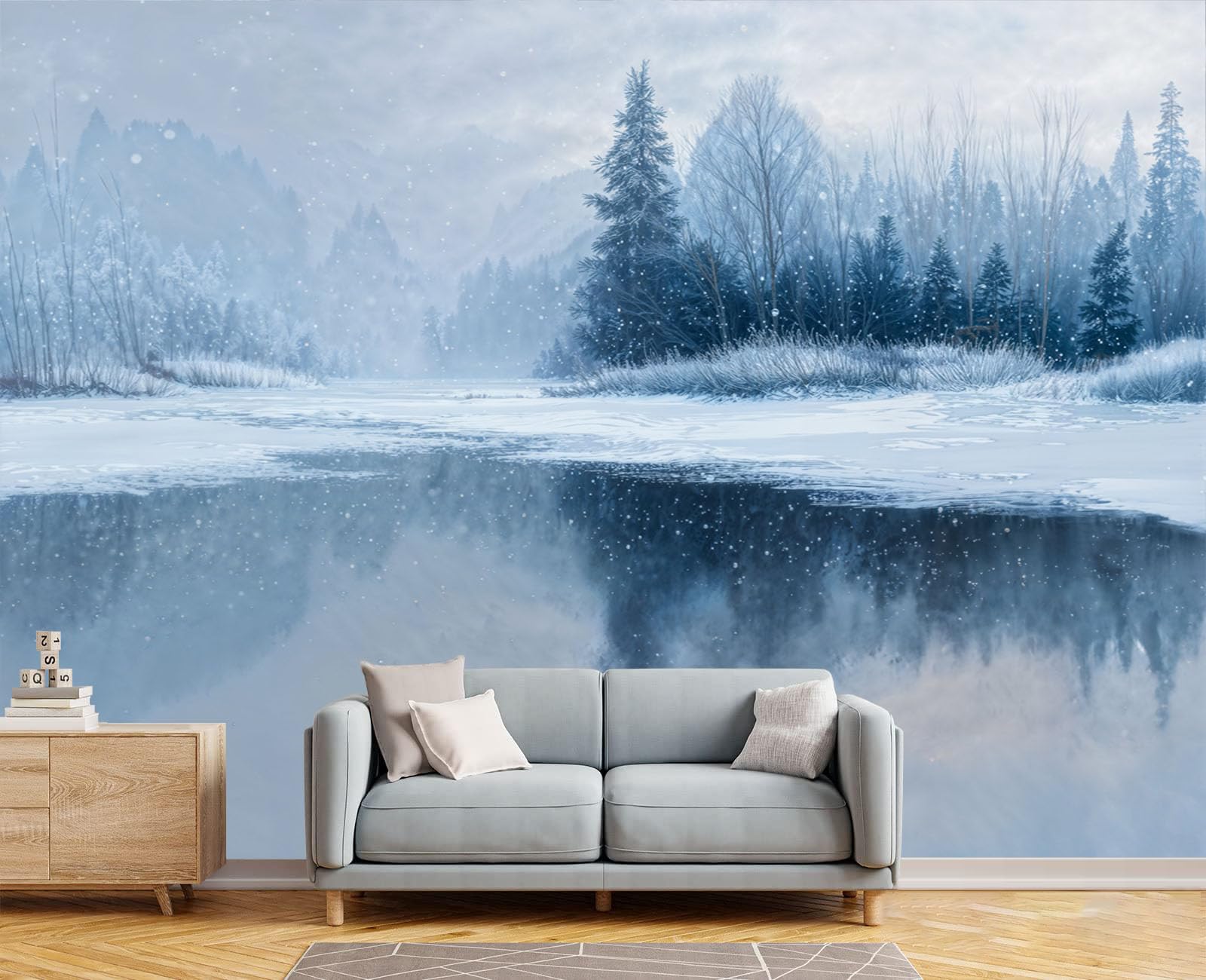Papier peint marbre forêt panoramique 250x175cm pour illuminer une pièce sombre