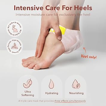 Purederm Moisturizing Foot Mask (3 Packs) & Shiny Foot Peel (6 Pairs)