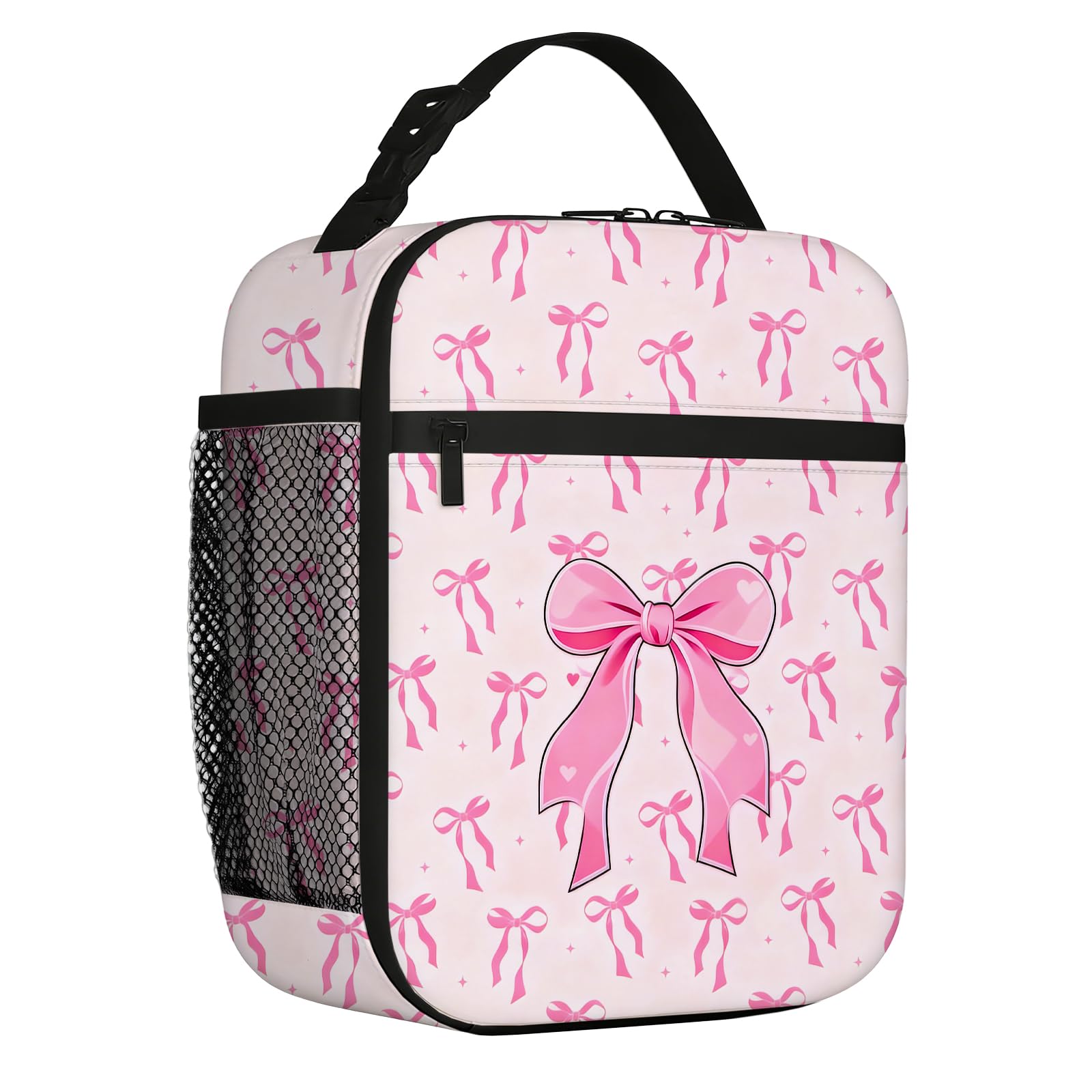 Insulated Girls Lunch Bag, Packed Pink Lunch Bag Kids & Adults, Reusable Leakproof Girls Lunch Box for School, Work, Travel & Preppy Stuff Gifts