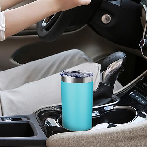 Miniatura 6 de Vaso delgado de 20 onzas con tapa y pajita, vaso de acero inoxidable aislado al vacío de doble pared, taza de café de viaje, taza aislada para café,