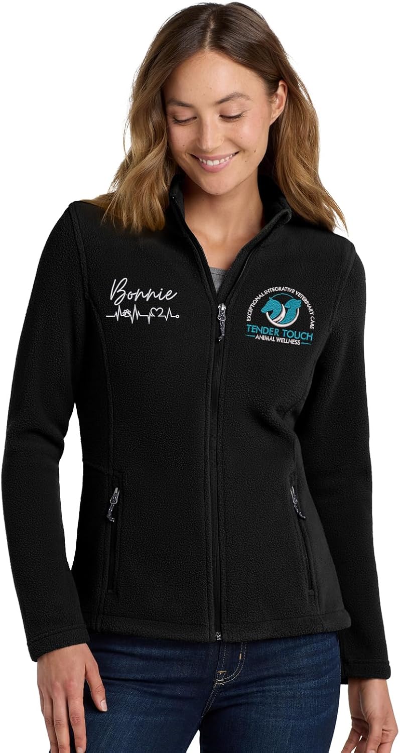 INK STITCH Women L217 Custom Stitching Embroidery Fleece Jackets - Multicolors - Image 2