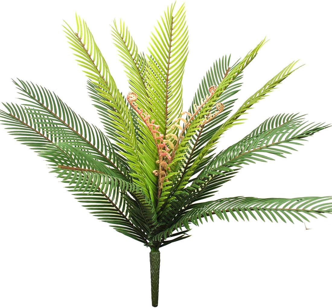 Artificial Palm Plants Greenery Plant 19.7" Palm Imitation Leaf Plants