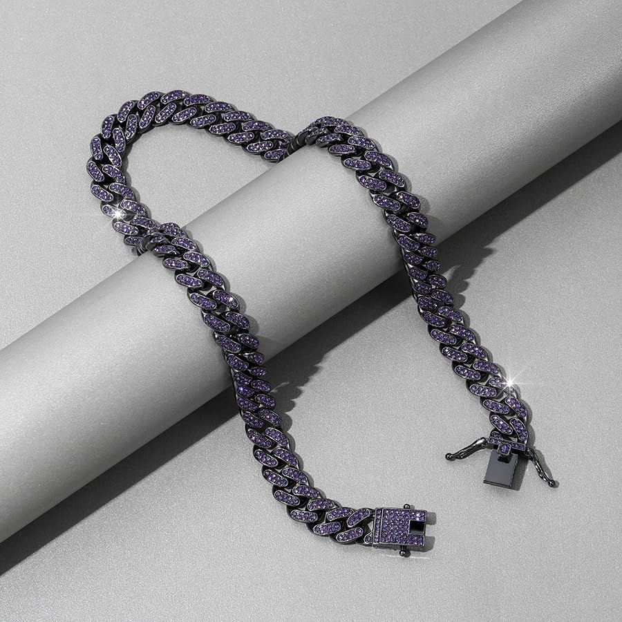Bracelet rétro en alliage violet pour exprimer votre style unique