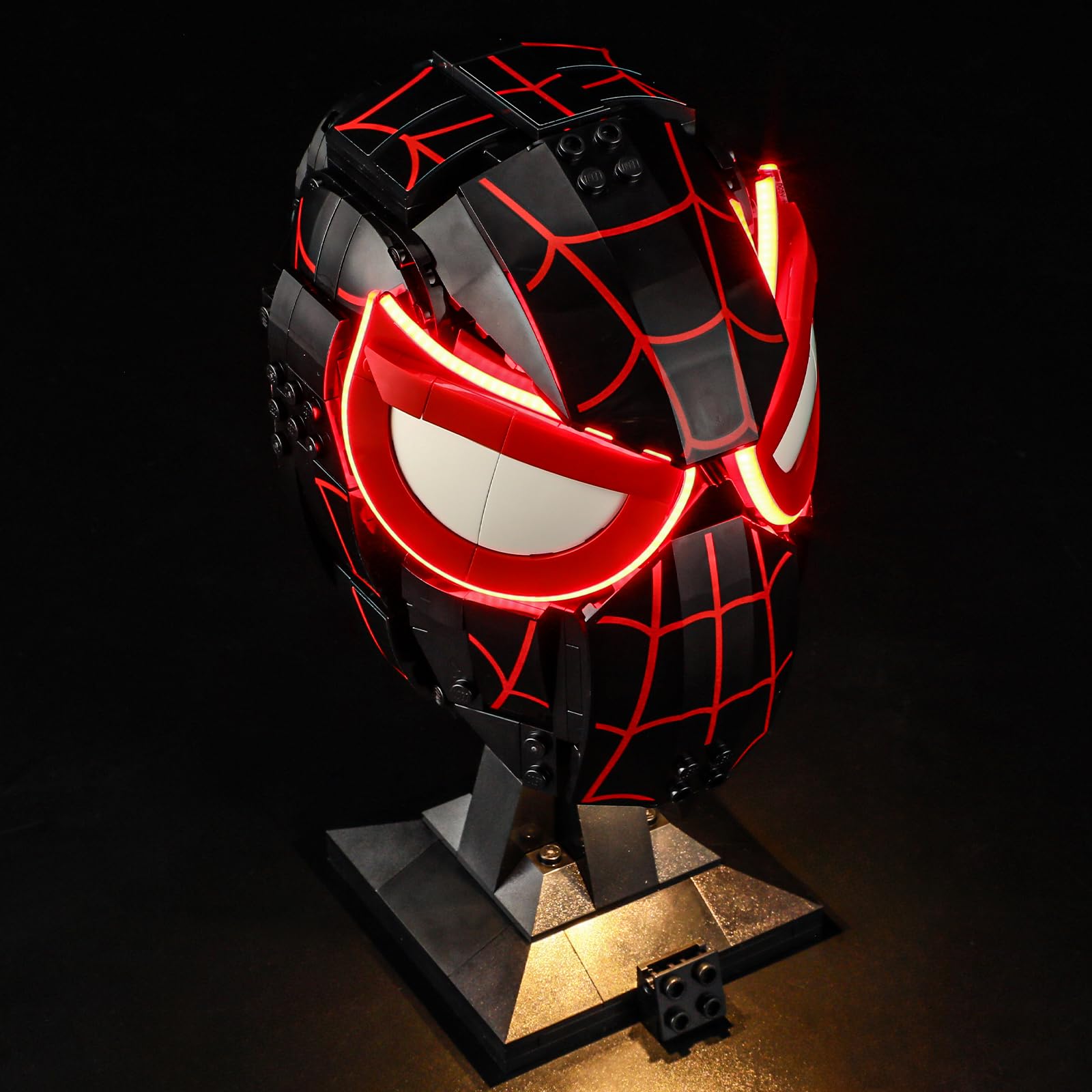 LED Light Kit Compatible with Lego Miles Morales' Mask Building Blocks Model - Lighting Set for 76329 (Model Set Not Included)