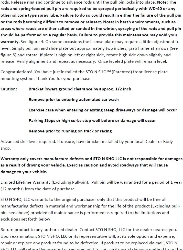 STO N SHO Front License Plate Bracket Compatible with 2019-2025 Lexus is 500