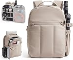 BAGSMART Puffy Camera Backpack, Camera Bags for Photographers, DSLR/SLR Mirrorless Photography Camera Case