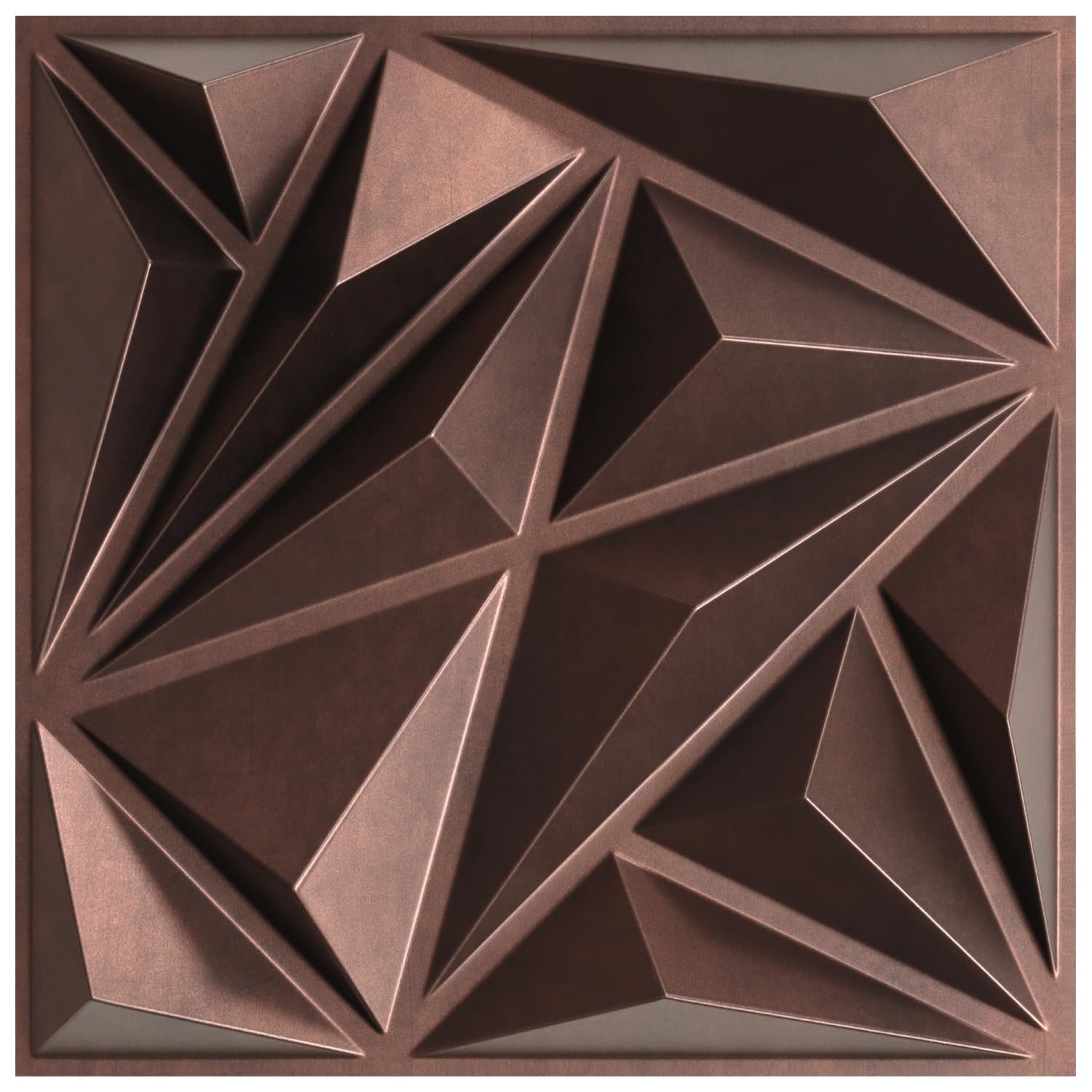 Paneles de pared de diamante 3D STICKGOO azulejos decorativos de cobre antiguo para interior