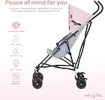 Dream On Me Aero Travel Lightweight Umbrella Stroller, Easy to Fold and Carry Travel Stroller, Adjustable and Removable Canopy