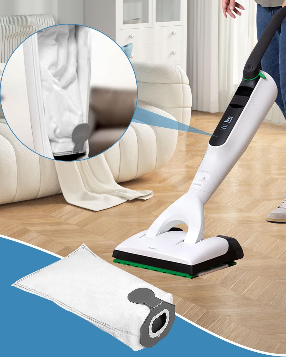 12 Sacchetti Per Aspirapolvere Vorwerk Folletto VK7 FP7 + Filtri HEPA E Profumi | Ricambi Originali Compatibili