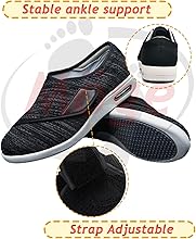 Hombre Zapatos ortopédicos Ajustables Zapatillas Mujer Extra Ancho Zapatos Senderismo Antideslizantes Outdoor Zapatillas Montaña Transpirables Calzado Deporte Running Correr2