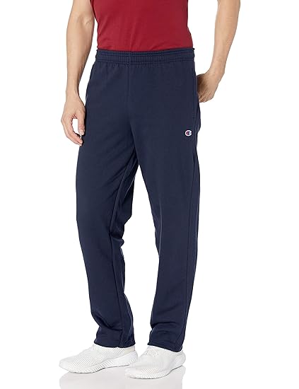Champion men's powerblend fleece open bottom pants Clearance