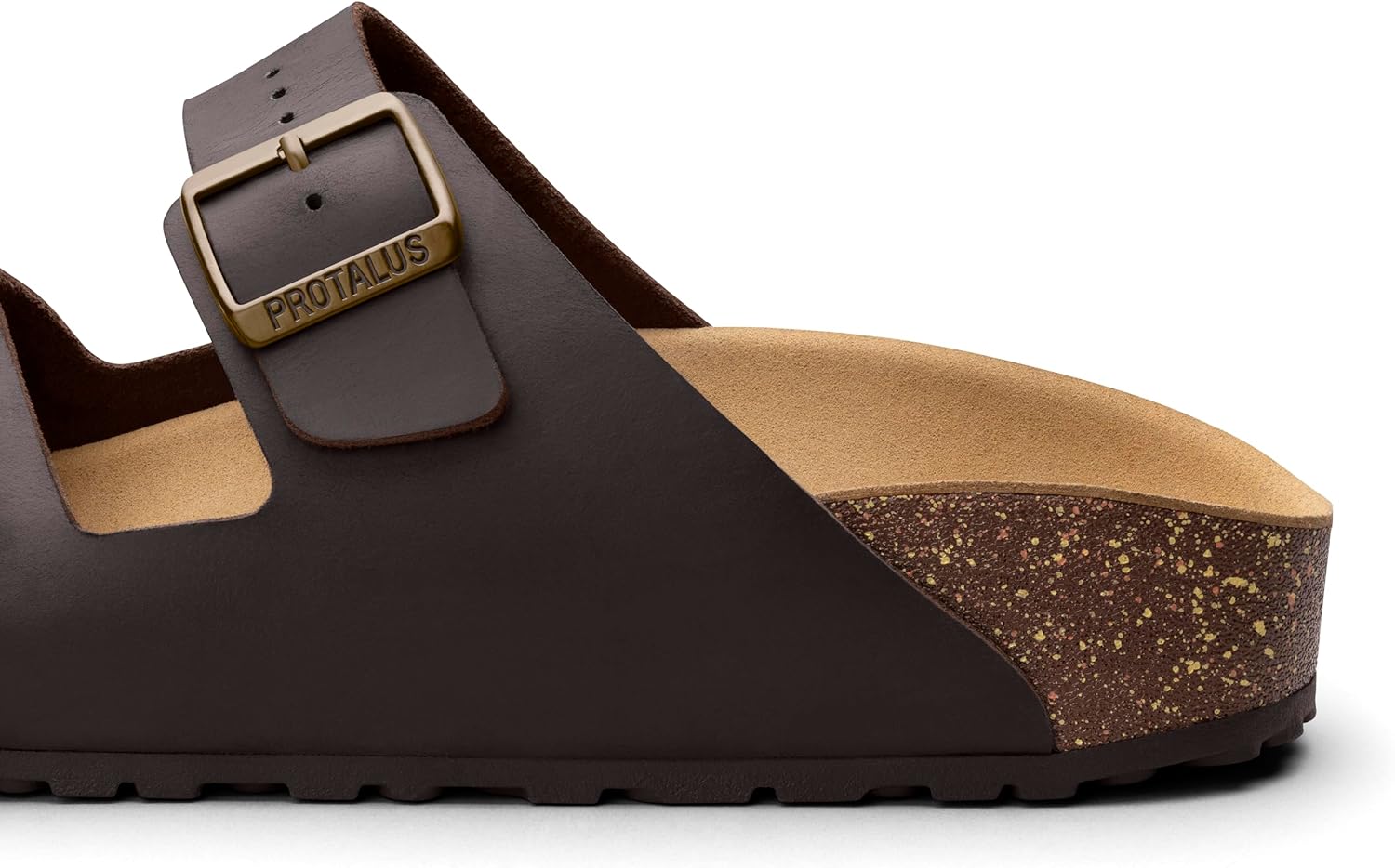 Protalus Women’s Cascade Sandal – Full-Grain Leather, Built-In Alignment Technology, Deep Heel Cup & Arch Support for Plantar Fasciitis Relief