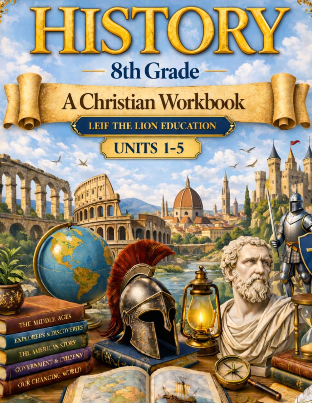 8th Grade History - Semester 1: A Christian Homeschool Workbook (Units 1 - 5) (History Semester Workbooks)
