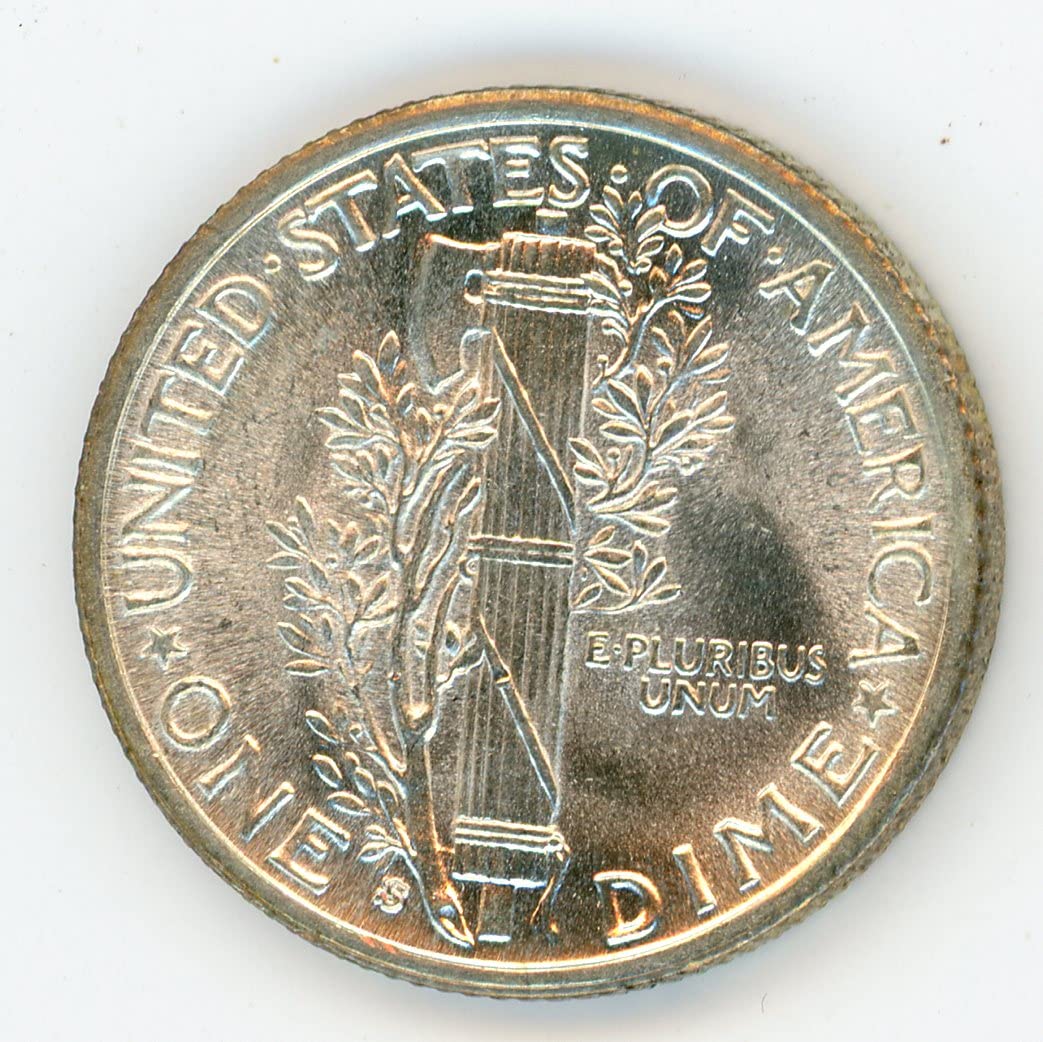 1940 S/S Mercury Dime MS-64 FB