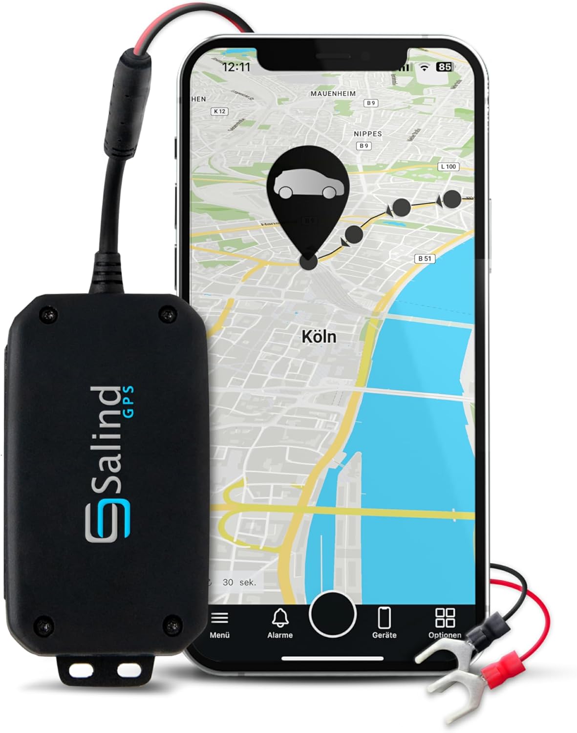 Salind GPSTracker Auto, Motorrad und Fahrzeuge mit SIMKarte
