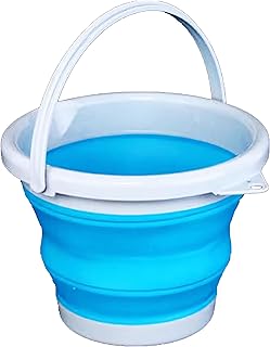 Collapsible Bucket 10L 2.6 Gallon Cleaning Bucket Mop Bucket Portable Small Plastic Water Bucket,Space Saving Outdoor Water Bucket for Fishing Car Wash Garden House Cleaning or Camping