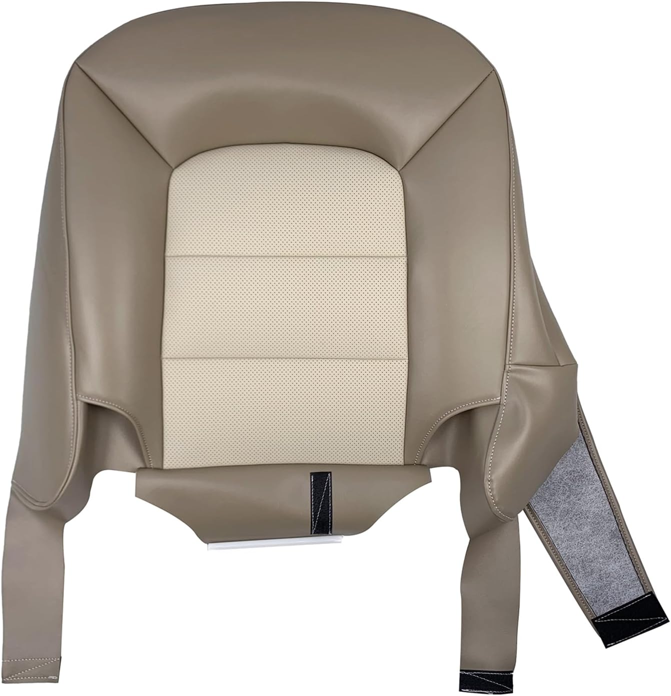 Leather Car Seat Cover, Front Seat Covers for Cars, Driver/Passenger Side Seat Covers, Tan Carseat Cover Compatible with Ford Expedition 2003-2006