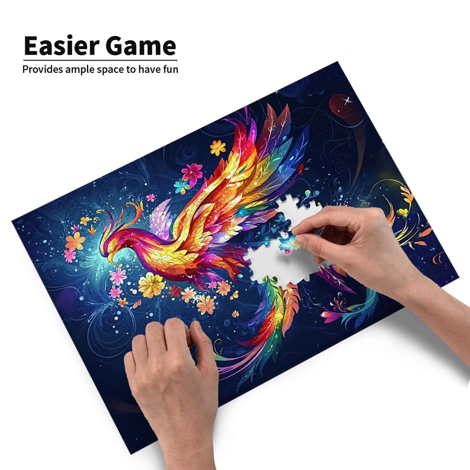 Puzzle 1000 Pieces Puzzle Adults 75x50cm Educational Game Gifts Puzzle for Adults and Children Start 14 Years, Creative Relaks Gift - Color Phoenix) t-60