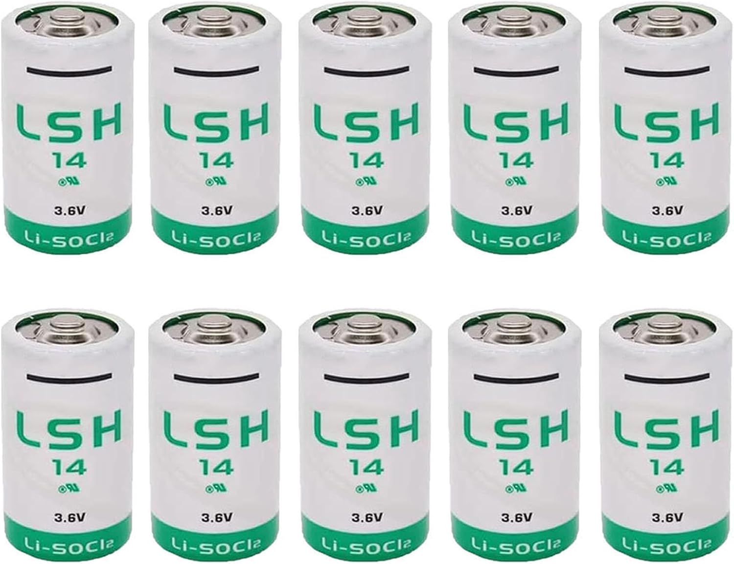 ❏ 10X LSH14 3.6V Size C Lithium Battery for LS26500 LS26500 LSH 14 Battery - 5800mAh