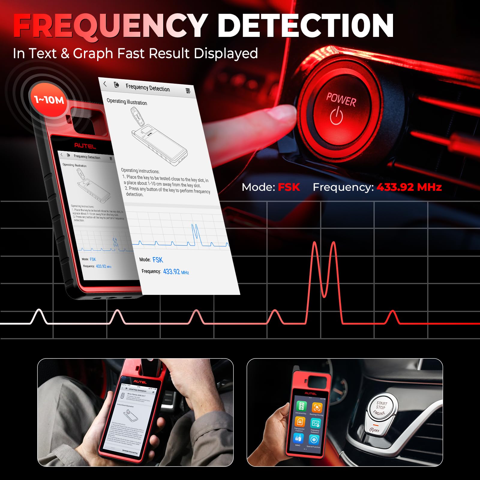 Autel MaxiIM KM100E Programmateur Clé Voiture, 2026 Identique au KM100 KM100(X) Diagnostic Auto, Lite Ver. de IM508S IM608S II Outil Programmation Clé, APB112 Intégré, Apprentissage OBD, Auto VIN