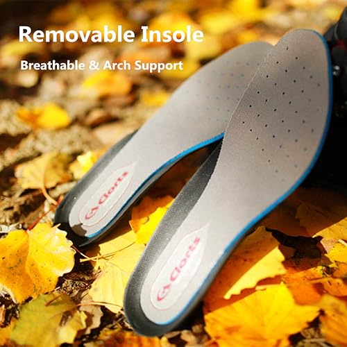 Miniatura 5 de Clorts Botas de senderismo para mujer, impermeables, ligeras, para senderismo, campamento, para exteriores, con agarre de alta tracción, 5.5