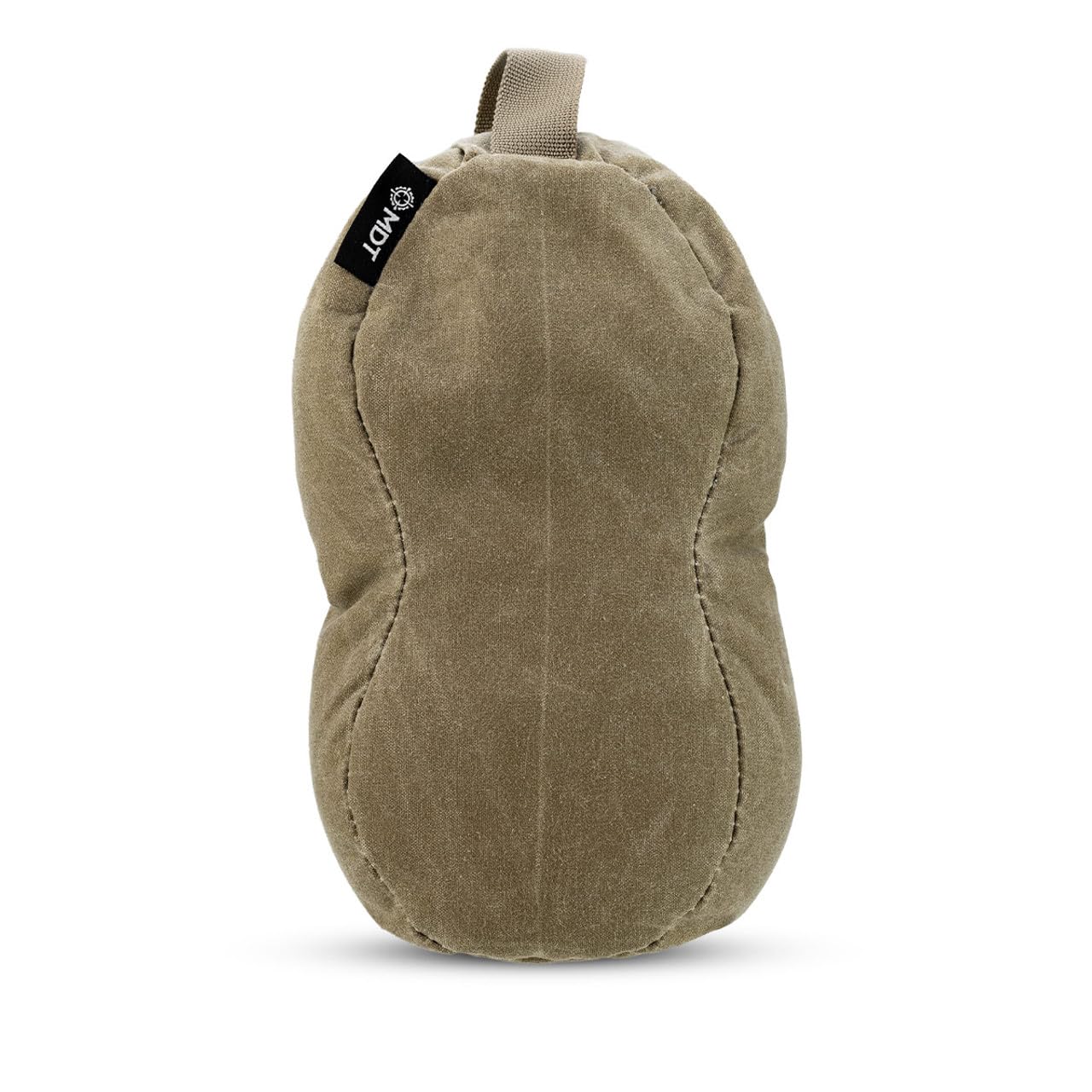 MDT Peanut Shooting Bag with Spex Lite 5125 Fill, Waxed Defense Personnel Duck Canvas, Long Narrow Profile, Crushed Glass Fill, Hunting and Shooting Equipment (109068-GRU)