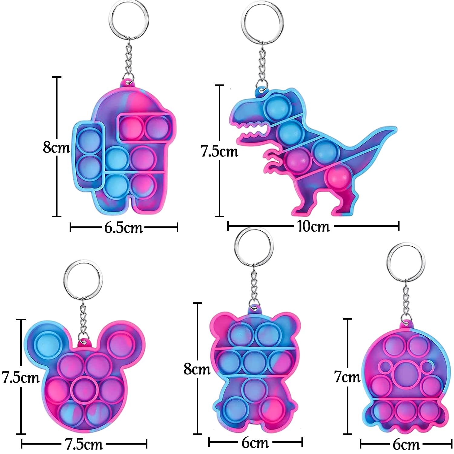 ハロウィン おもちゃ プッシュポップ バブル キーホルダー ハロウィン