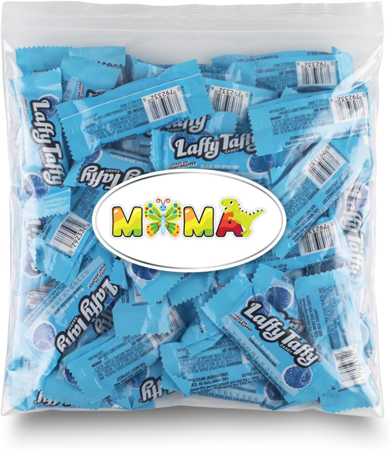 Laffy Taffy Chewy, Tangy, and Tasty Mini Taffy Wrapped Bars in Bulk - (1 Pound) (Blue Rasperry)