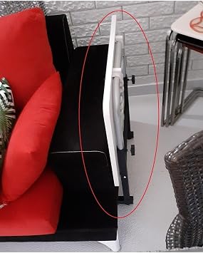 Depolife Tekerlekli Notebook Laptop Çalışma Sehpası Eğim Ve Yükseklik Ayarlı Akrobat Ders Yemek Çekyat Masası