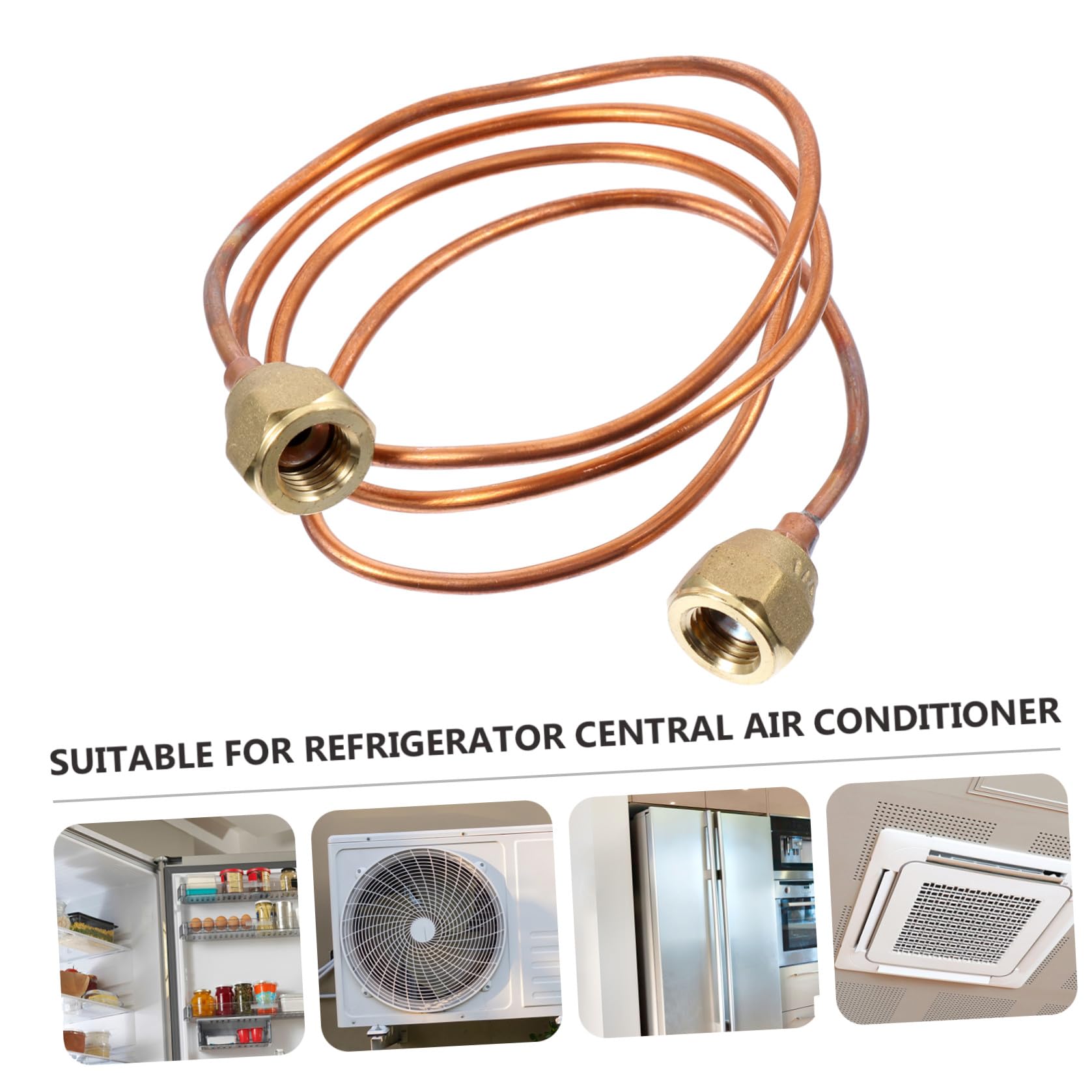 OSALADI Conector Tubo Capilar De Cobre Espiral -900m 90 Cm Para Refrigeración y Mantenimiento De Aire Acondicionado Alta Resistencia a Temperatura y Corrosión