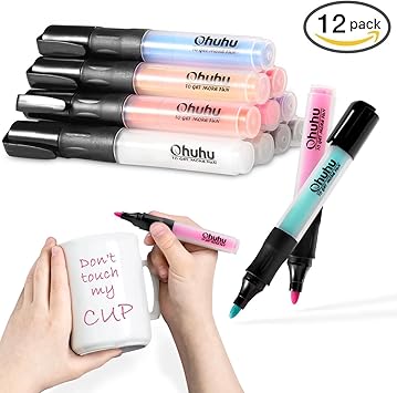 Ohuhu 12 Farben Acryl Textmarker Kunst Permanent Marker Fur Diy Keramik Geschirr Felsmalerei Kunst Diy Ostereier Starke Pigmente Zum Bemalen Von Porzellan Metall Holz Stoff Leinwand Glas Amazon De Burobedarf Schreibwaren