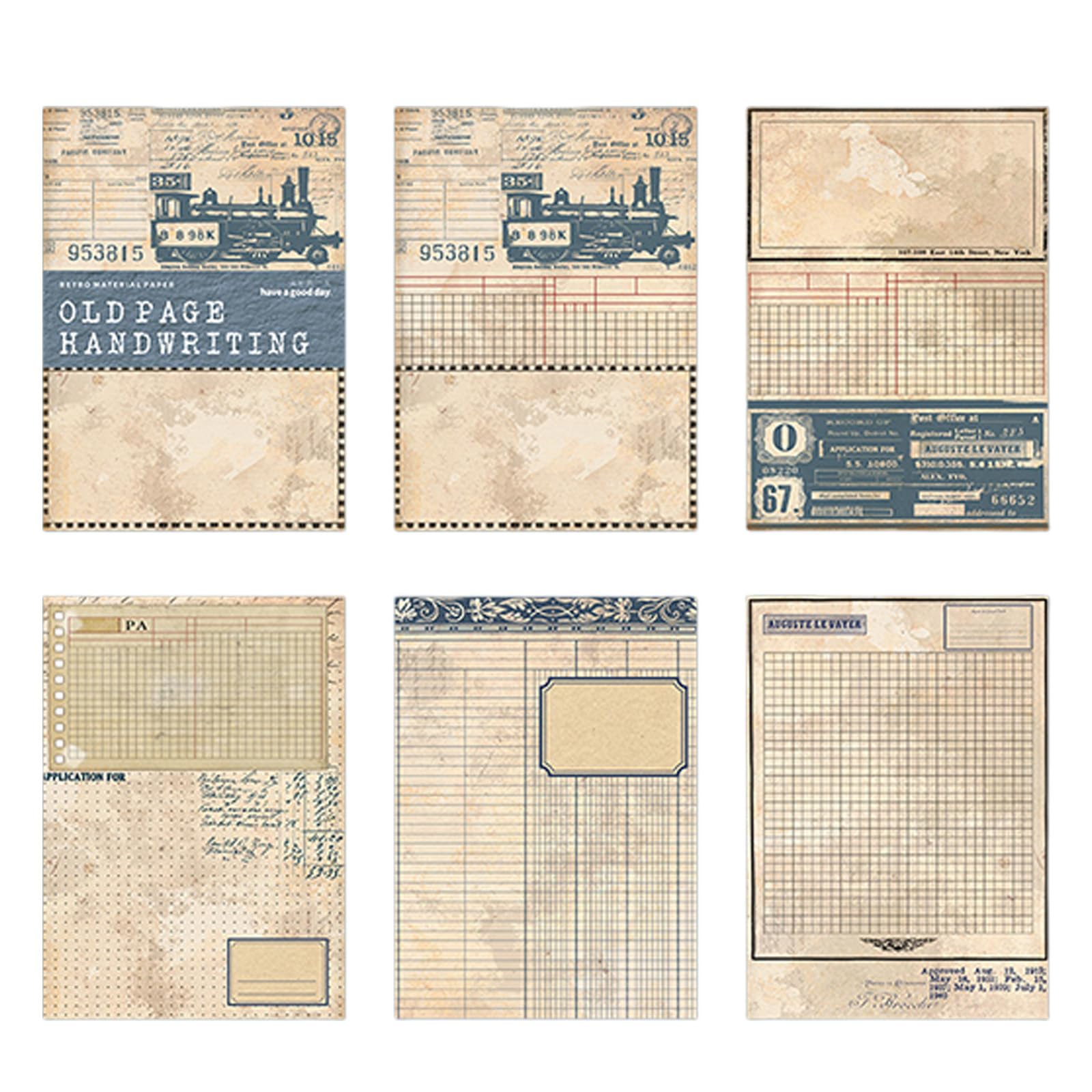 Maxtonser 30 Sheets Antique Scrapbooking Paper Handmade Paper Sheets For Scrapbooking Journal And Card Making Art Craft Project