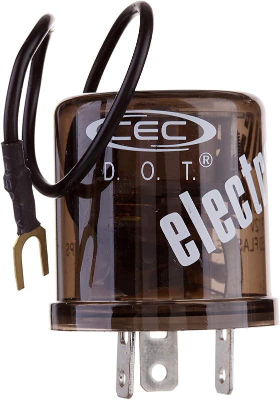 Relé eletrônico do pisca CEC EF33RL 12 V com 3 pinos para lâmpadas LED e incandescentes – 1 unidade