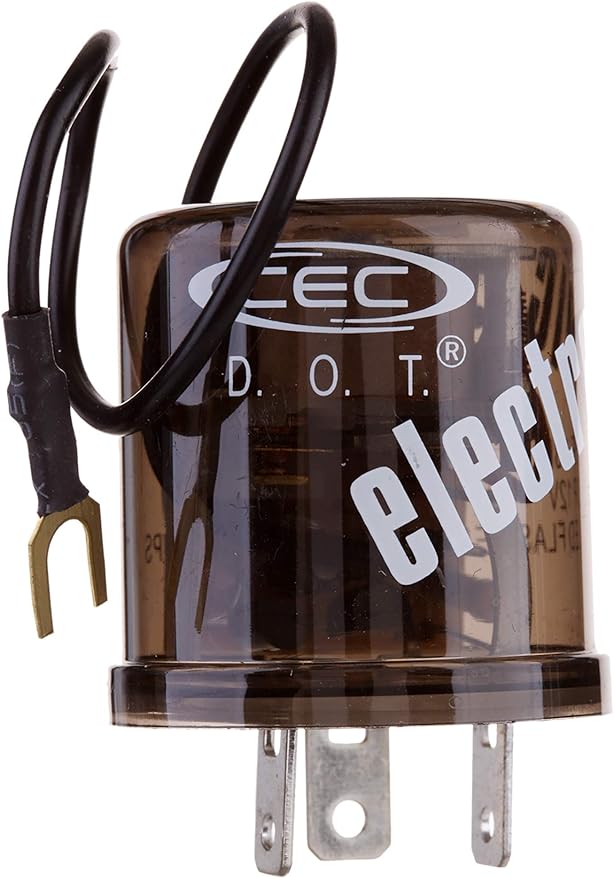 CEC Industries EF33RL 12V Heavy Duty 3-Pin Electronic Flasher Relay for LED and Incandescent Bulbs (1-Pack)