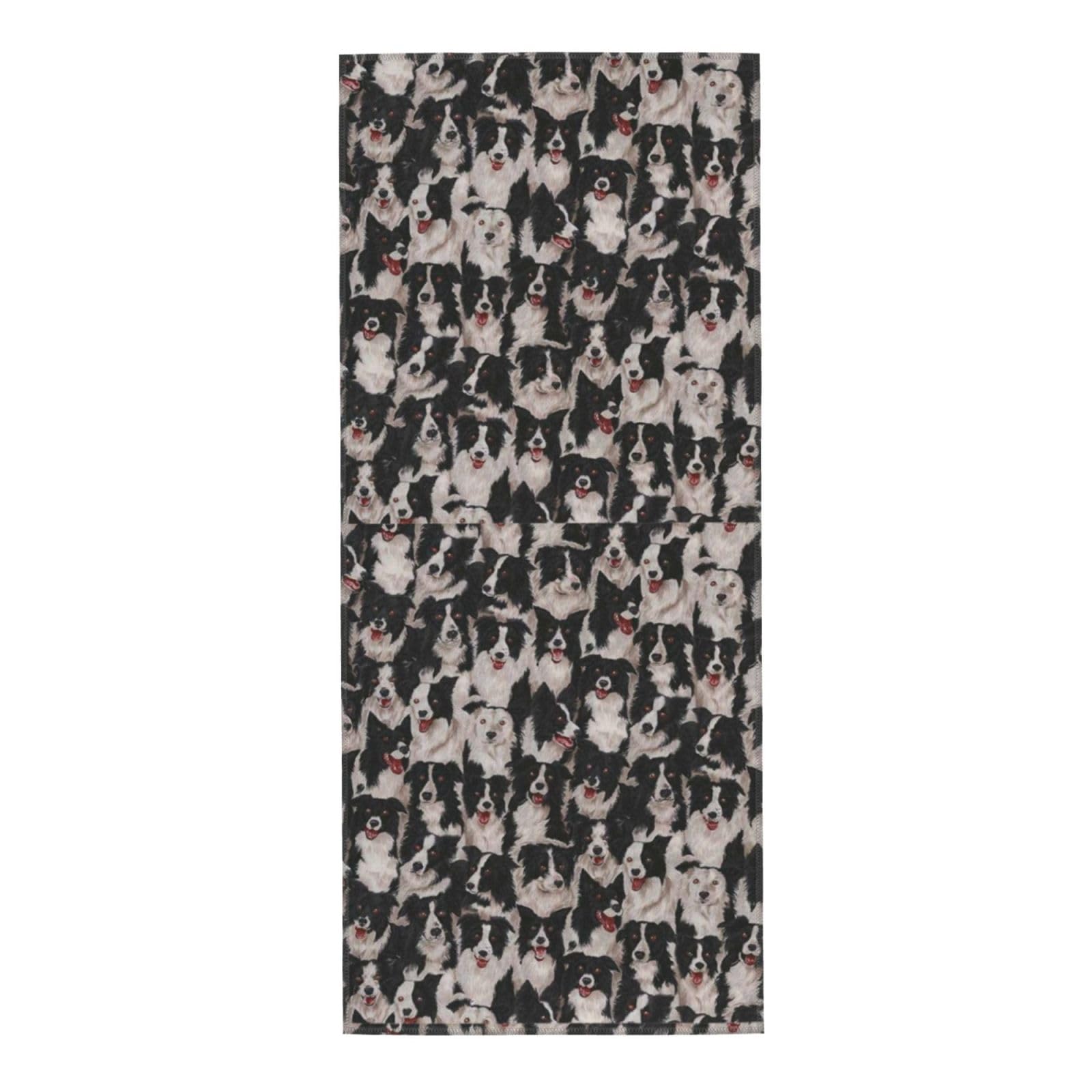 LSRCPD Towel 30 x 70 cm,Hand Towel, Soft Bath hand towels for Kitchen Hotel Gym Laundry RoomBorder Collie