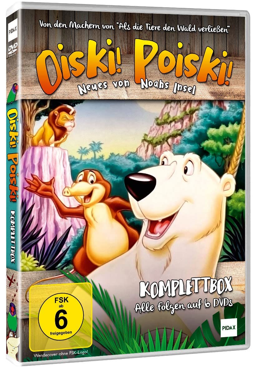Oiski! Poiski! Komplettbox: Neues von Noahs Insel - Kinder Zeichentrickserie für die ganze Familie mit viel Spaß und Unterhaltung - Begeistert durch liebevolle Charaktere und Geschichten [6 DVDs]