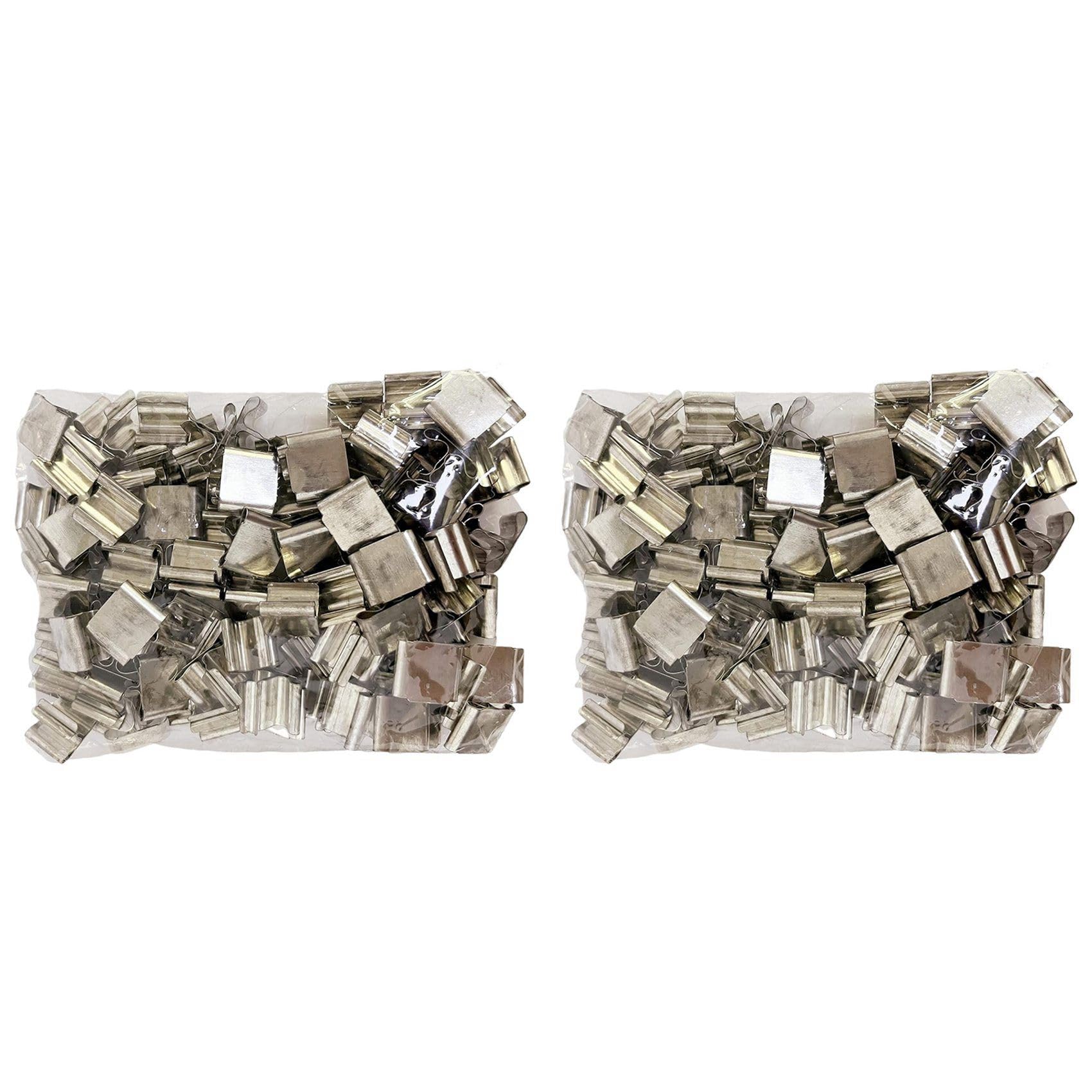 Hndhbfgrt 200 PCS Metal Wick Sustainer,Wick Holder for Wood Wick Candle