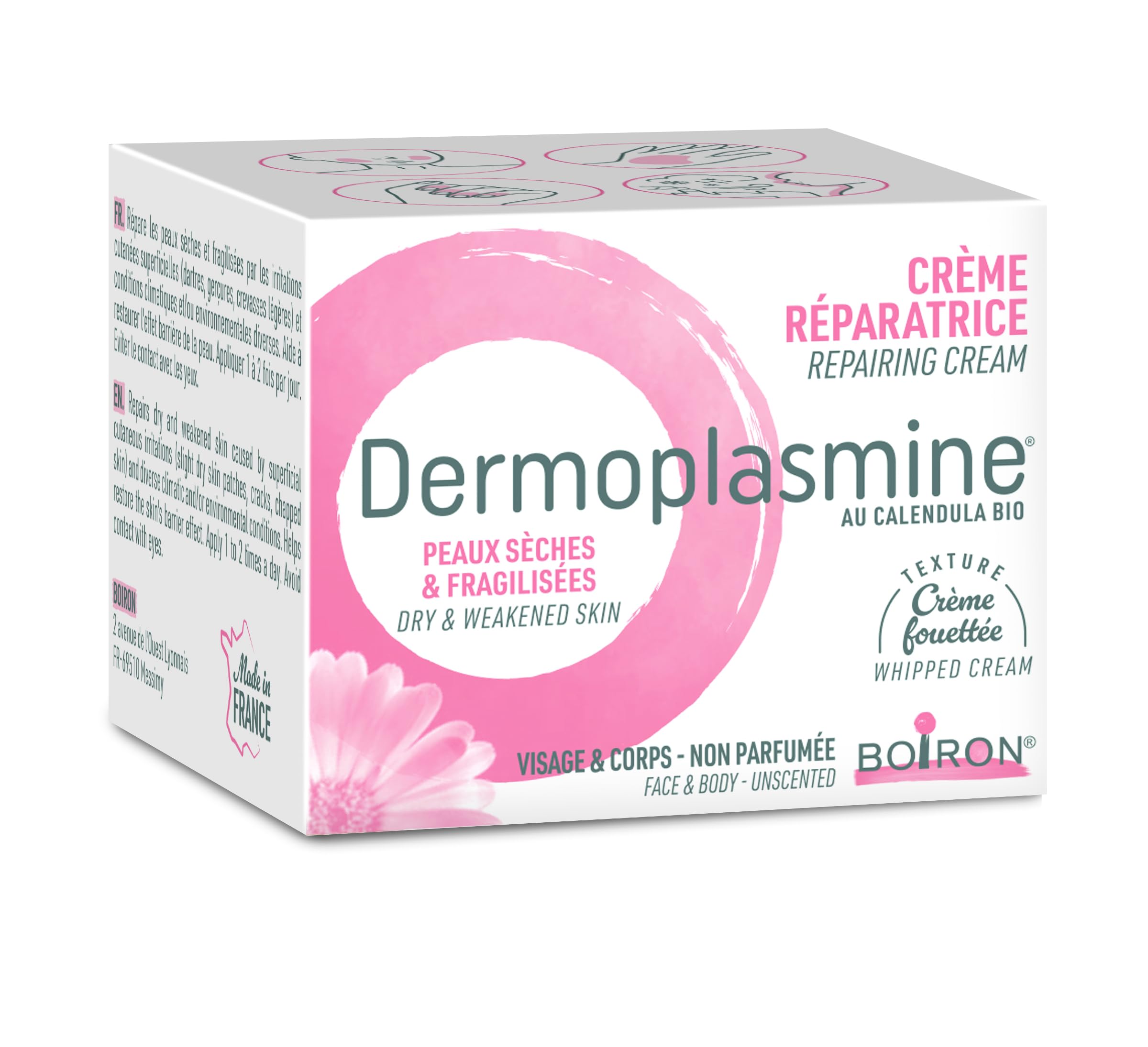Boiron Dermoplasmine Mousse à la Calendula Réparatrice et protégée, 20 g