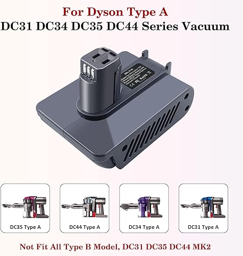 Miniatura 5 de Adaptador de batería para Dyson DC31 para Milwaukee M18 18V batería uso en aspiradora inalámbrica de mano tipo A DC30 DC31 DC34 DC35 DC44 DC45
