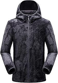XUEJIANN Women's Outdoor Fleece Jacket Lightweight Hiking Jacket Functional Jacket Softshell Transition Jacket with Hood Rain Jacket Women's Sweat Jacket Outwear Windproof Sports Jacket Hiking Camping