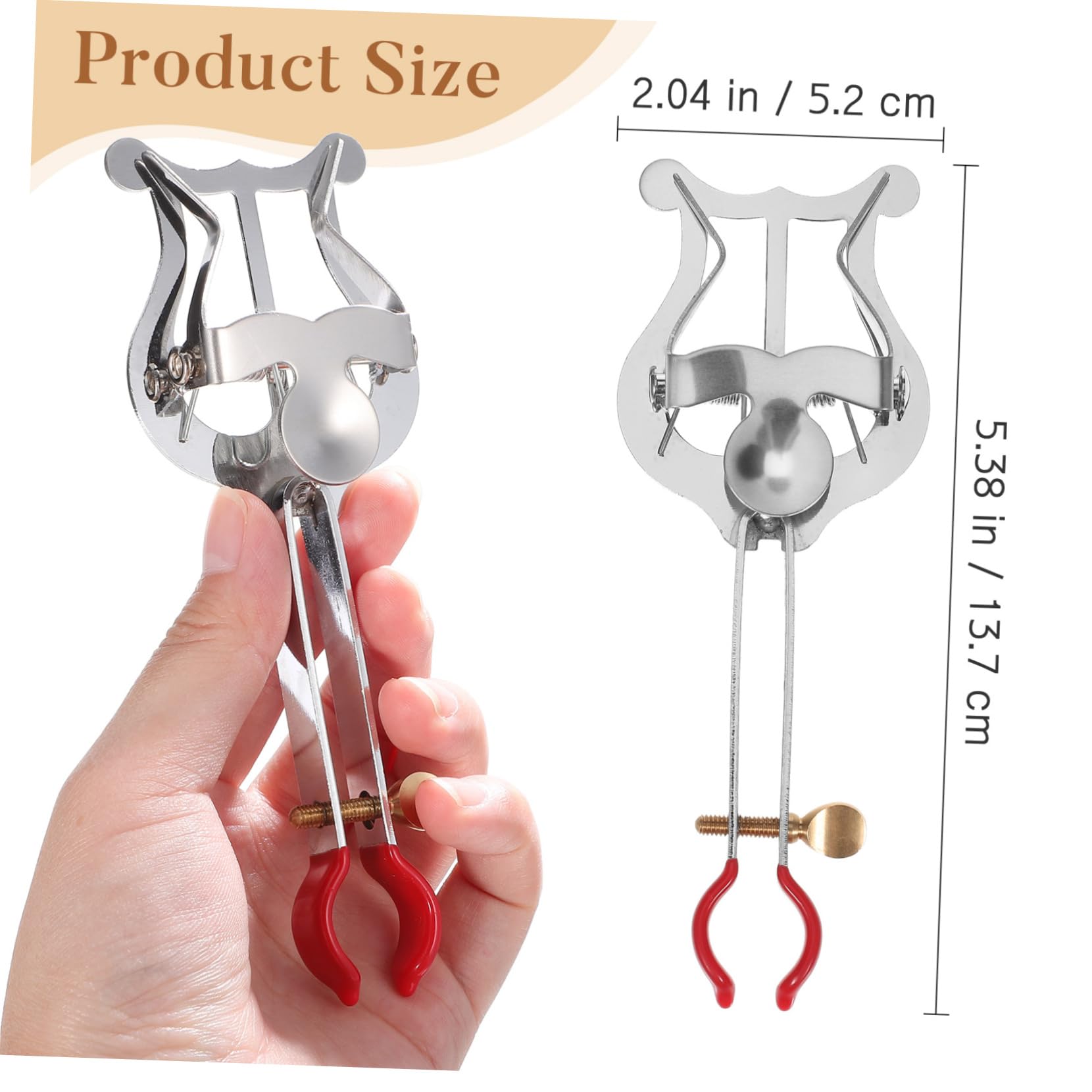 Yardwe Trumpet Music Sheet Holder Music Score Clip Lyre Clip on for Trumpet Marching Clamp-on Holder